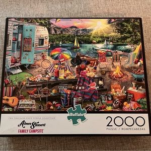 Buffalo puzzles. Aimee Stewart Family Campsite. 2000 piece puzzle.